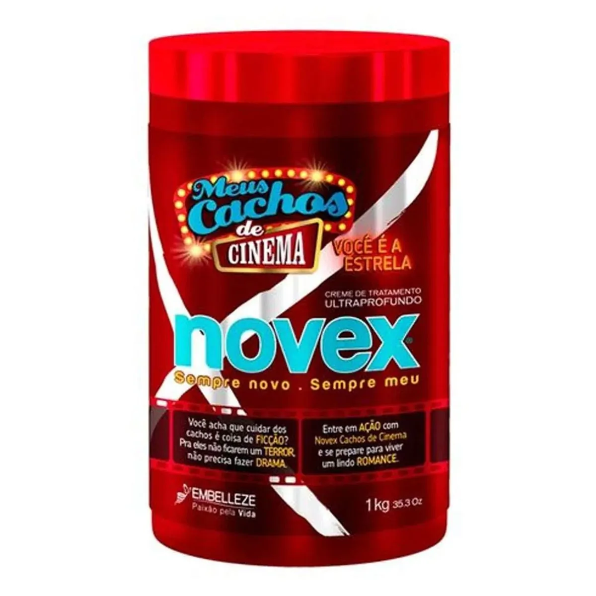 Creme De Tratamento Ultraprofundo Novex Meus Cachos De Cinema Pote 1kg