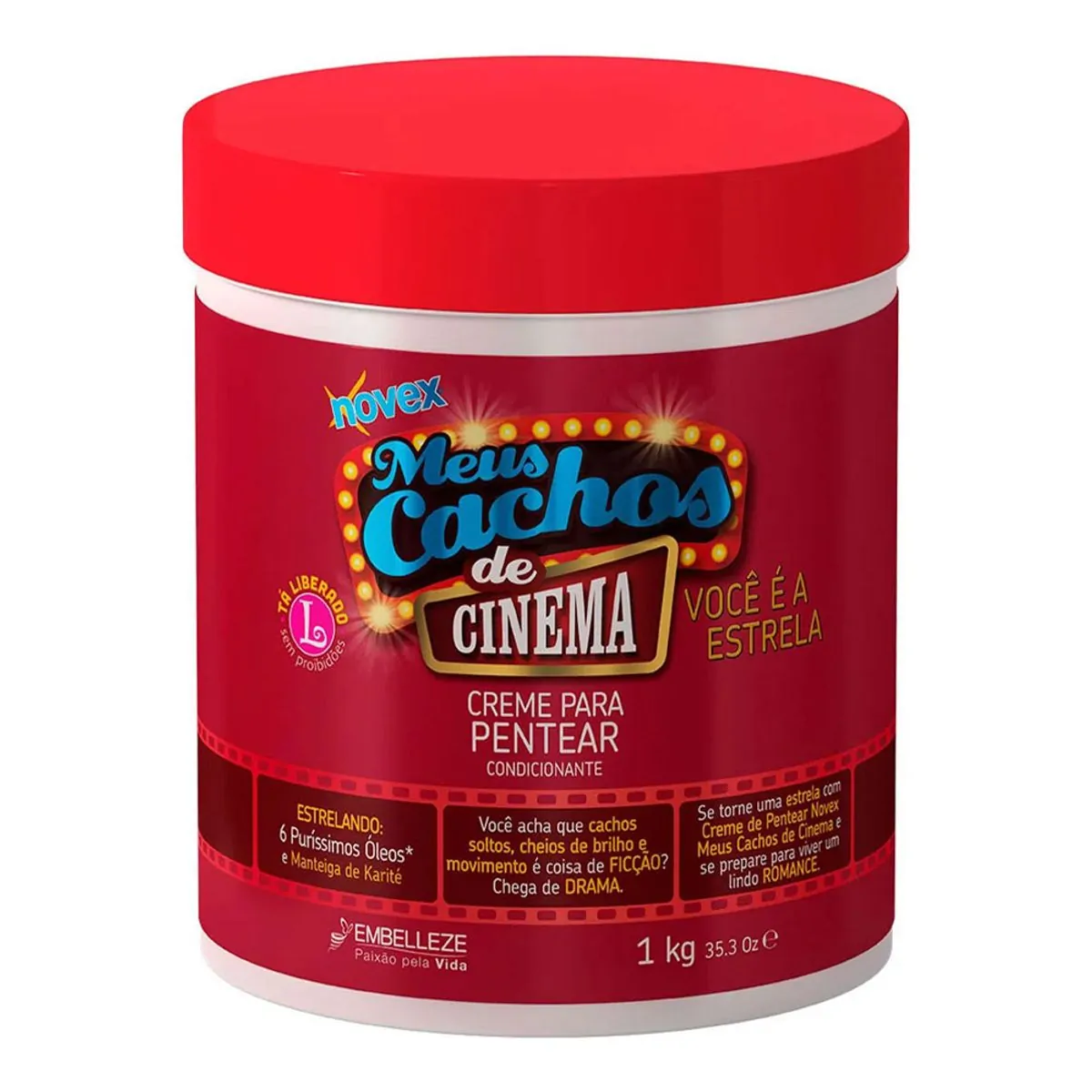 Creme Para Pentear Novex Meus Cachos De Cinema 1kg