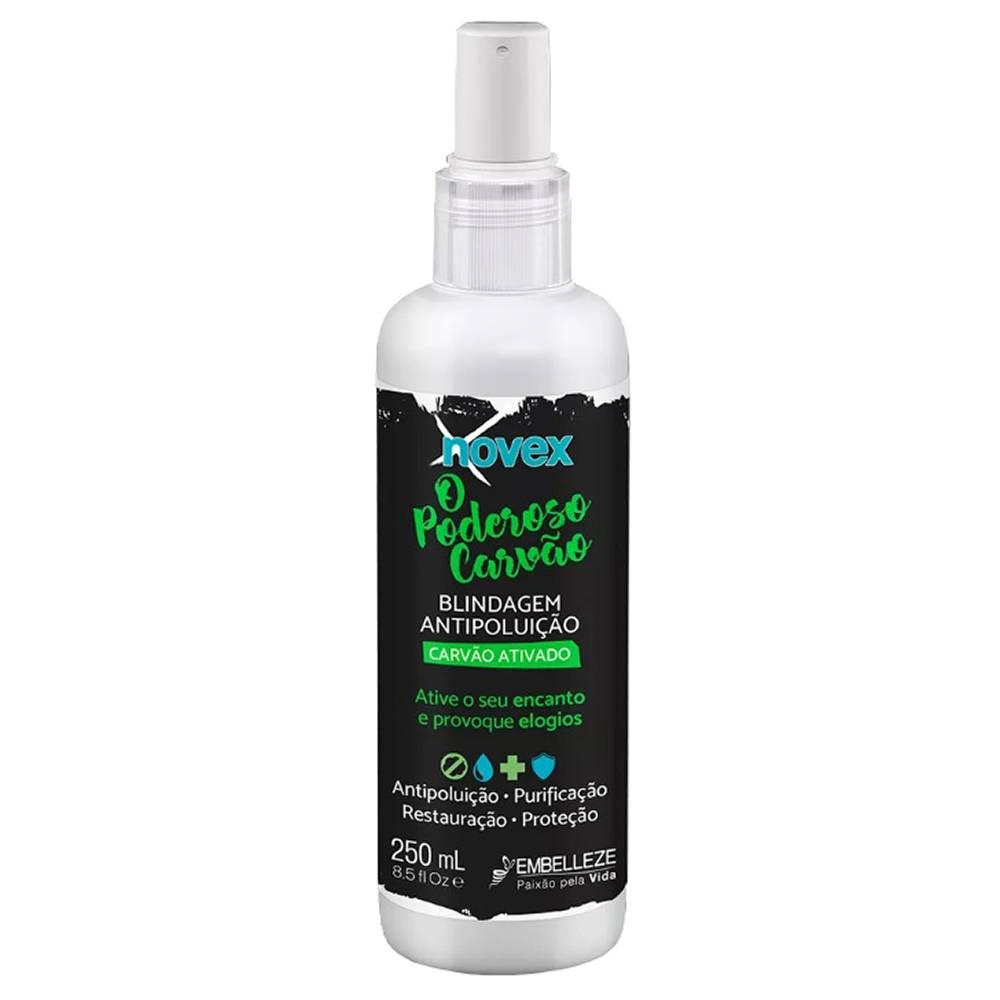 Novex Blindagem Anti Poluicao 250ml Carvao Ativado