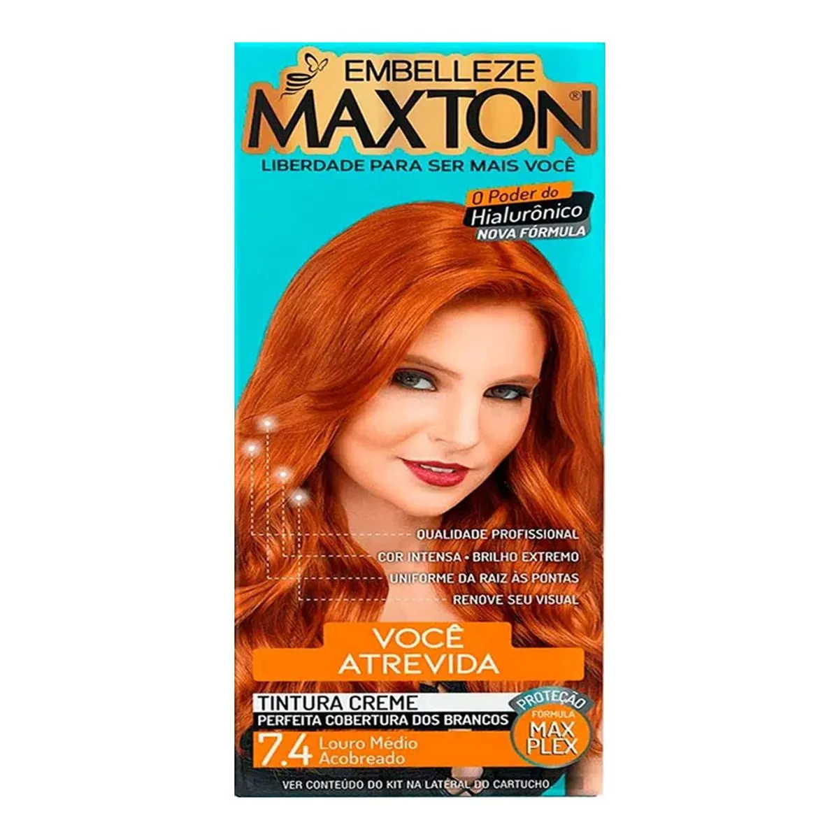 Tint.maxton Louro Med.acobreado7.4