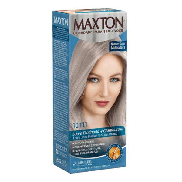 Tintura Maxton 10.111 Louro Cinza Claríssimo Super Inten