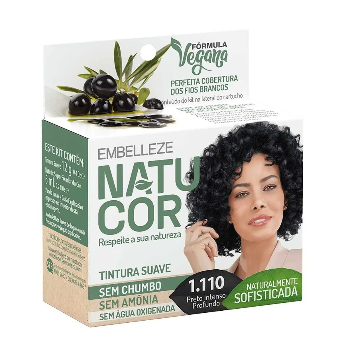Tint Natucor 1.110 Oliva Negra