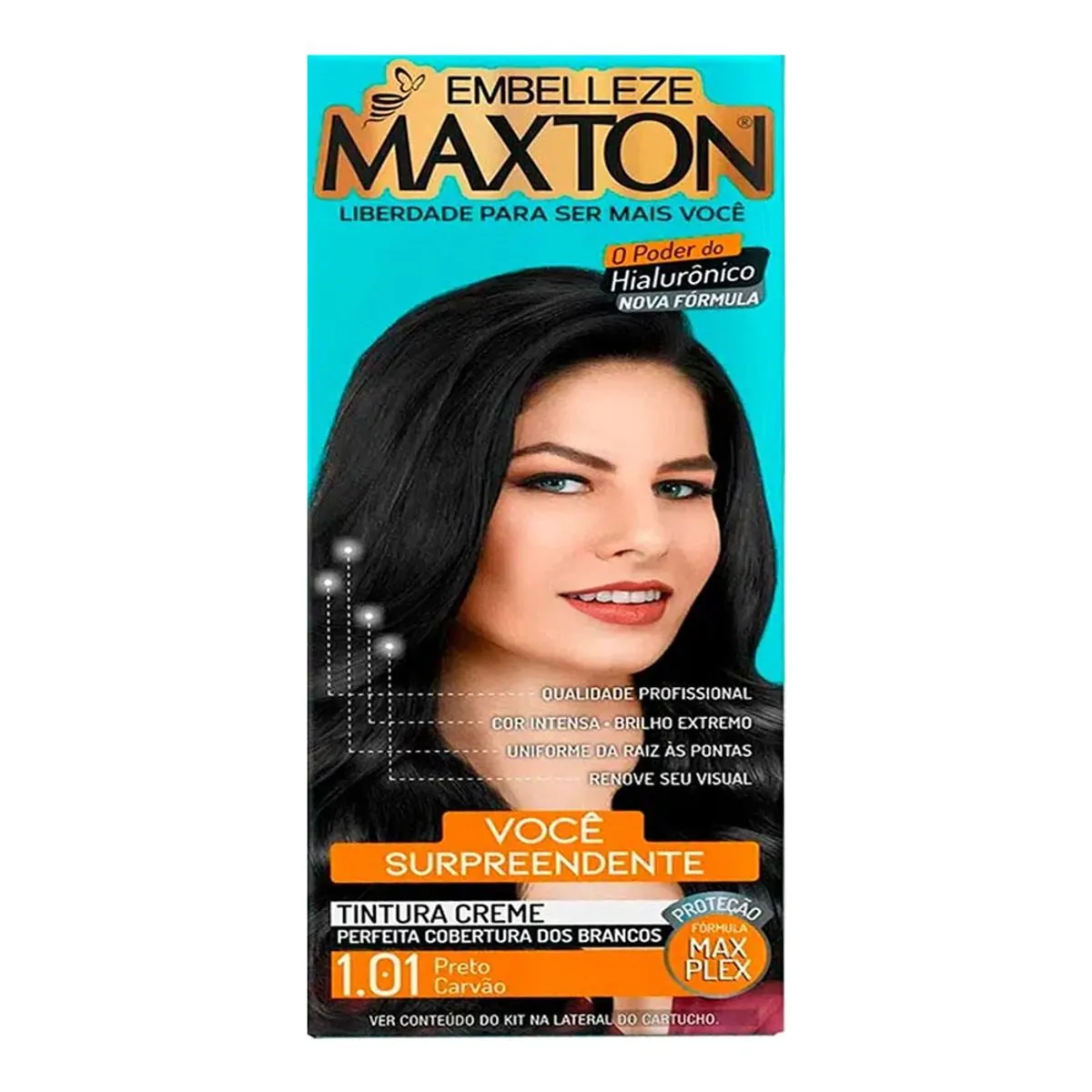 Tintura Preto Carvão 1.01 Maxton