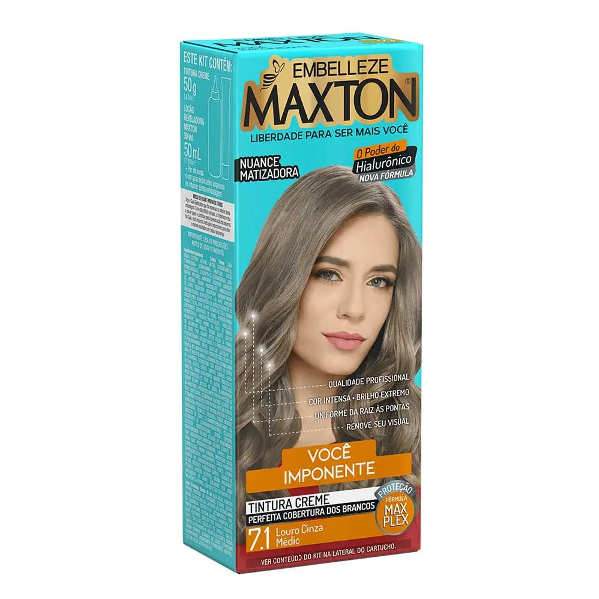 Coloração 7.1 Louro Cinza Médio Maxton