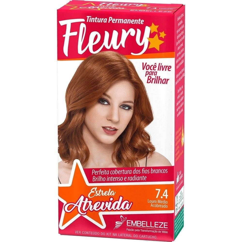Coloracao Minikit Permanente Embelleze Fleury 7.4 Loumedacobr 1un