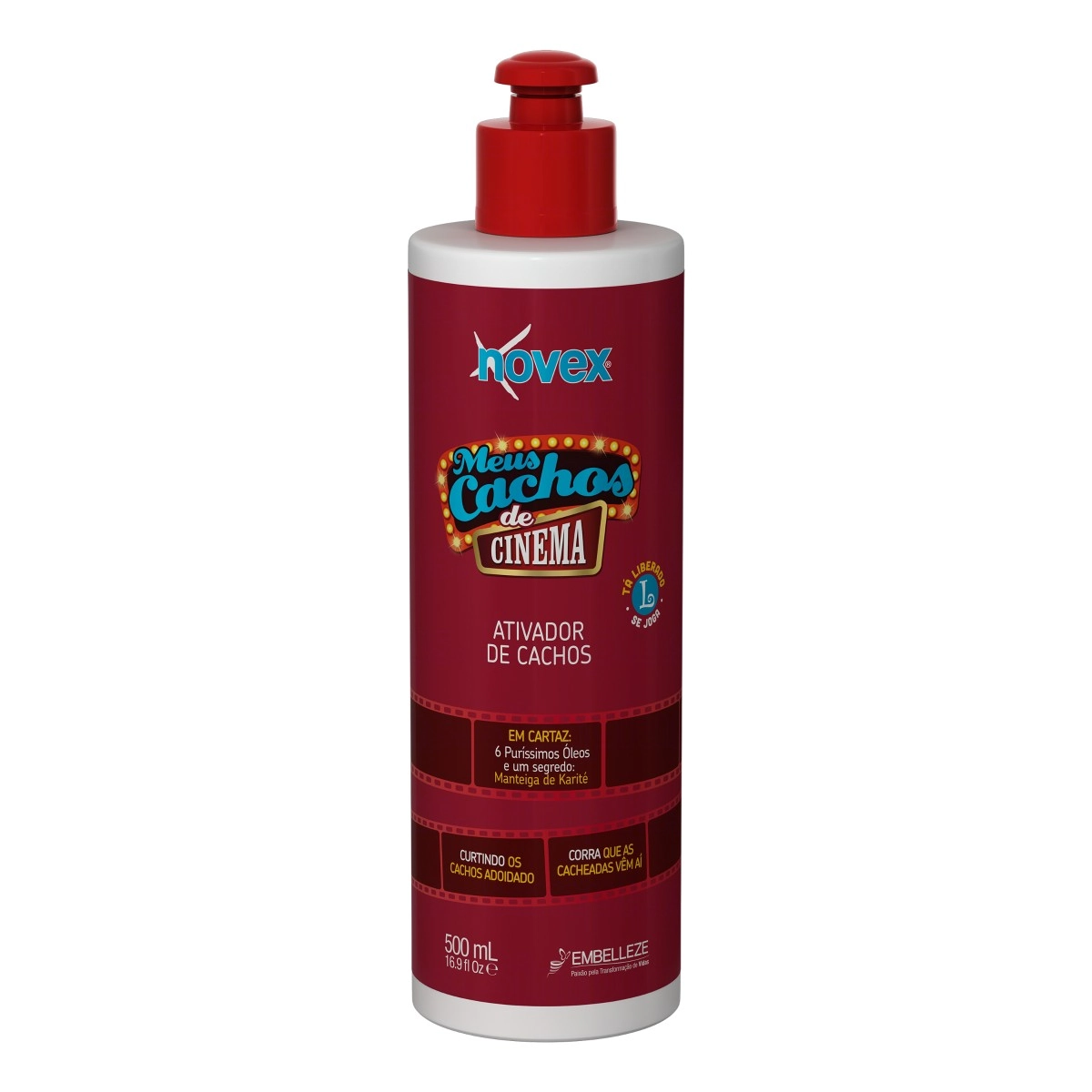 Ativador de Cachos Novex Meus Cachos de Cinema 500ml
