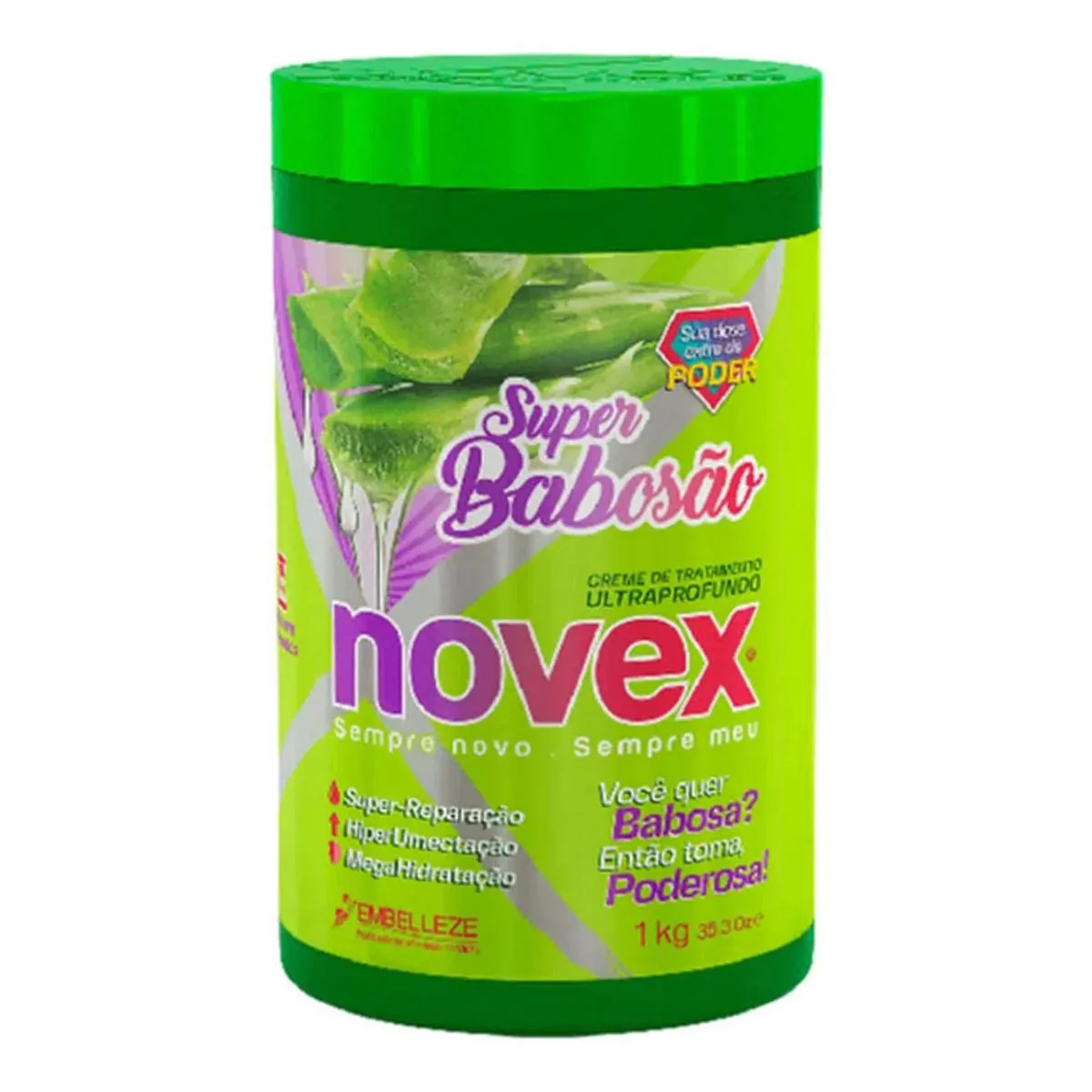 Creme De Tratamento Ultraprofundo Novex Super Babosão Pote 1kg