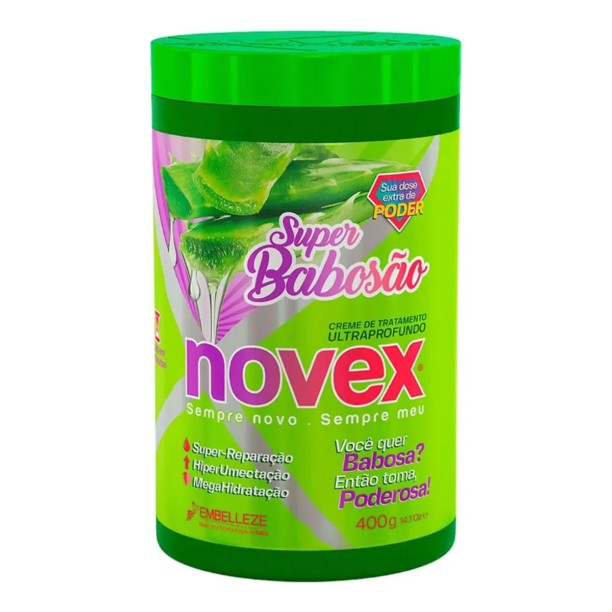Creme De Tratamento Ultraprofundo Novex Super Babosão Pote 400g