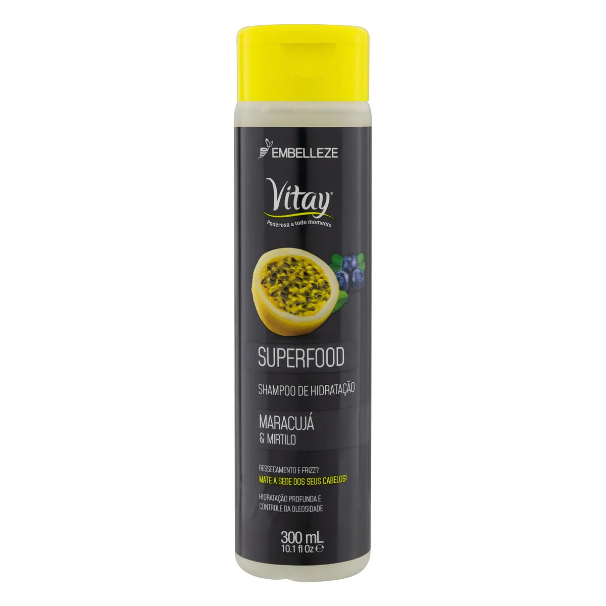 Shampoo Vitay Superfood Hidratante Maracujá & Mirtilo 300 ml