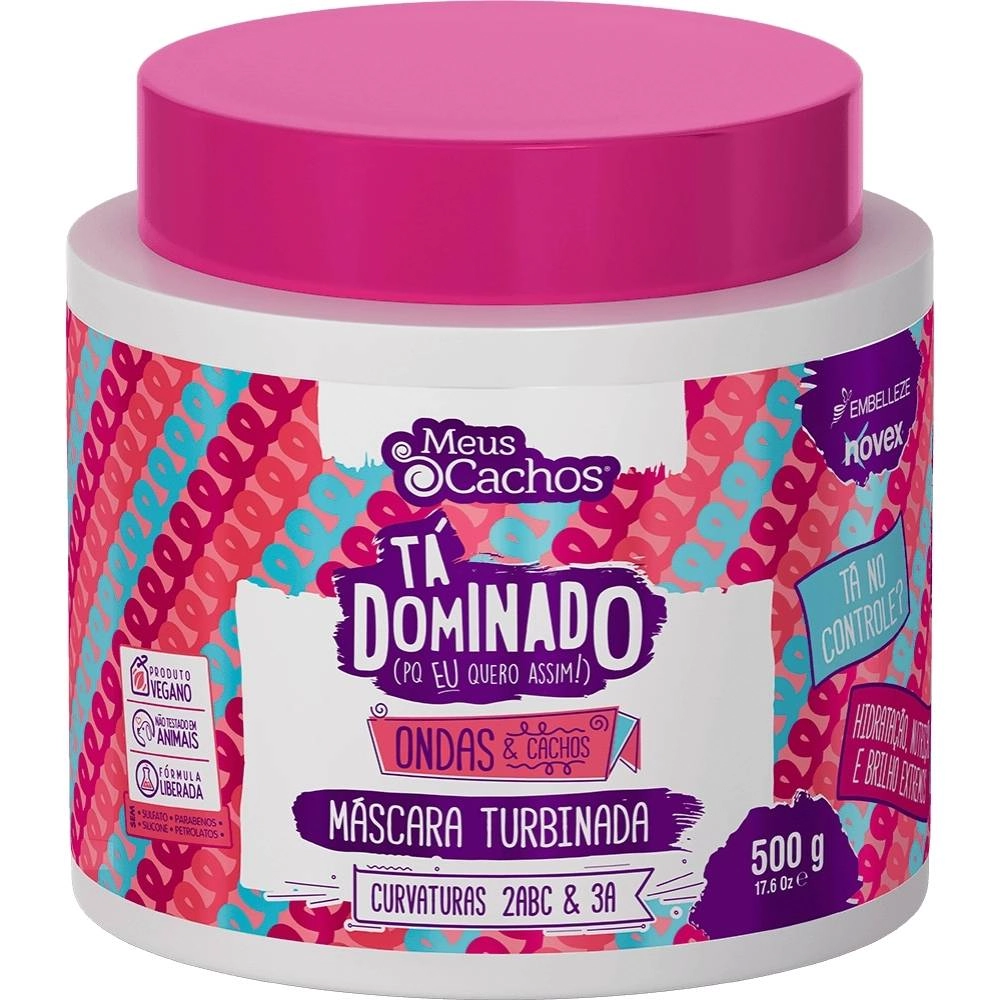 Mascara Novex Meus Cachos Ta Dominado 500g Ondas E Cachos