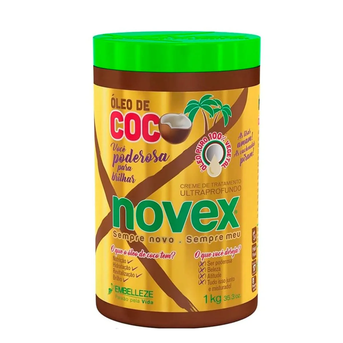 Creme Tratamento Novex Coco Lv1kgpg800g