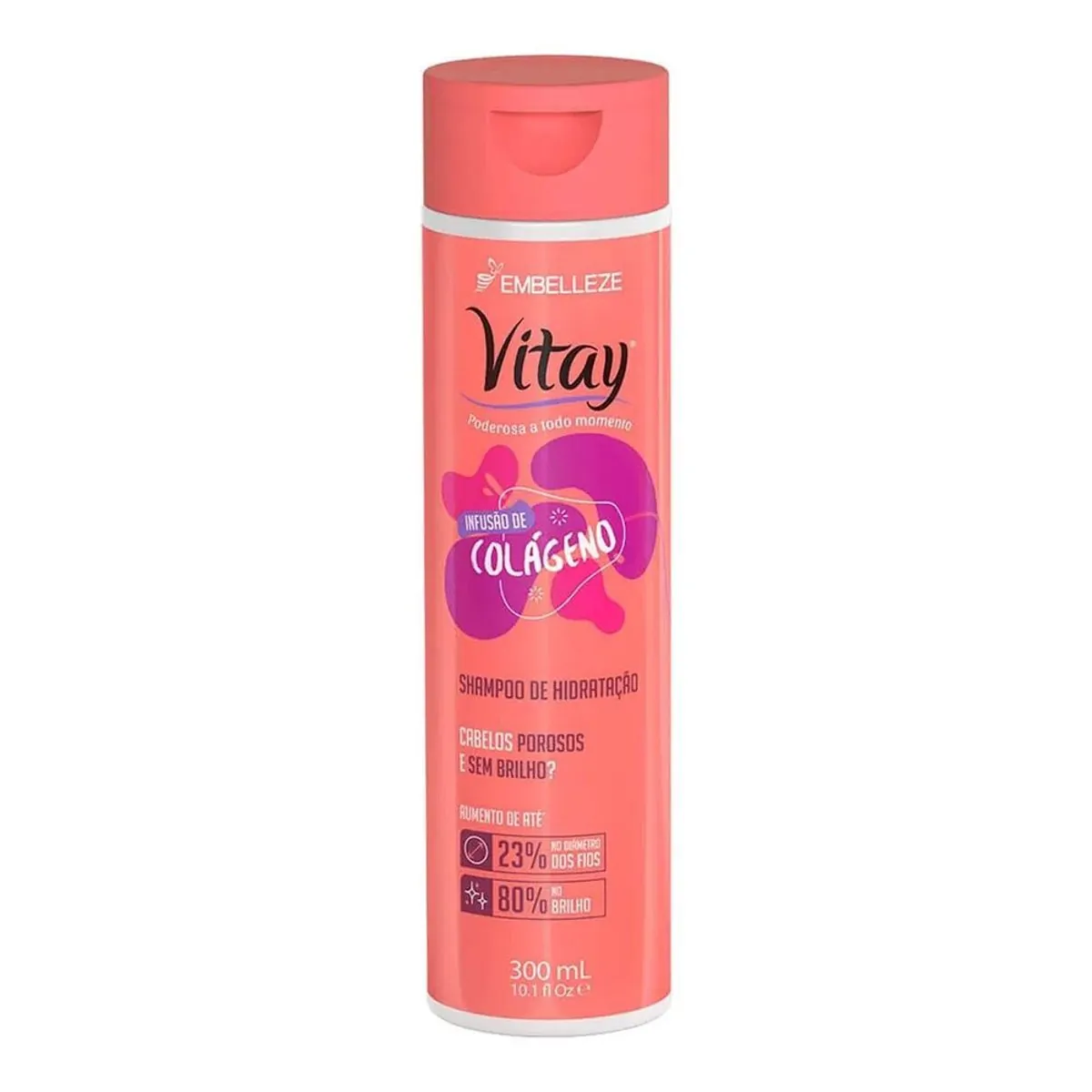 Shampoo Hidratante Vitay Infusão De Colágeno Frasco 300ml