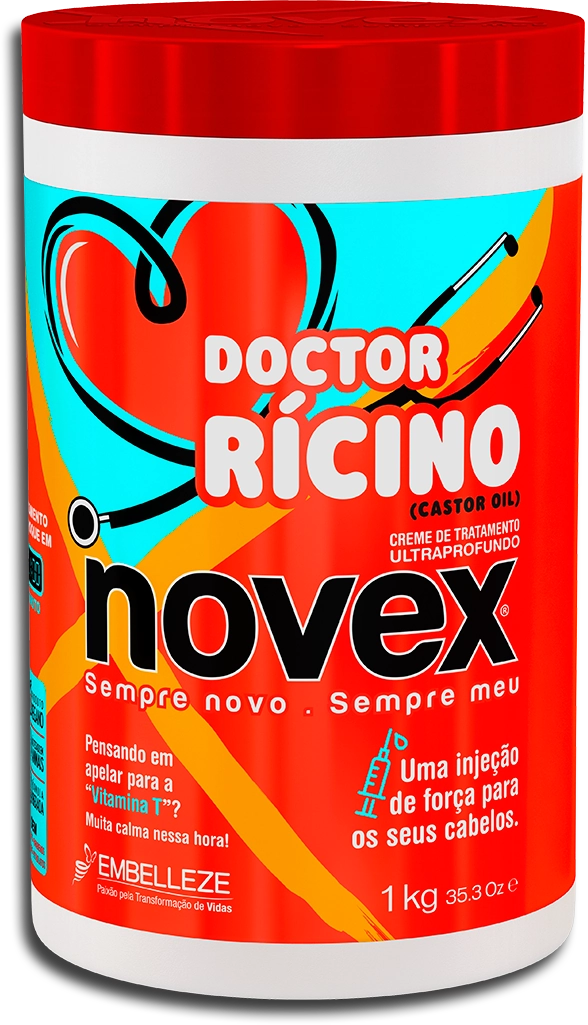 Creme De Tratamento Ultraprofundo Novex Doctor Rícino Pote 1kg