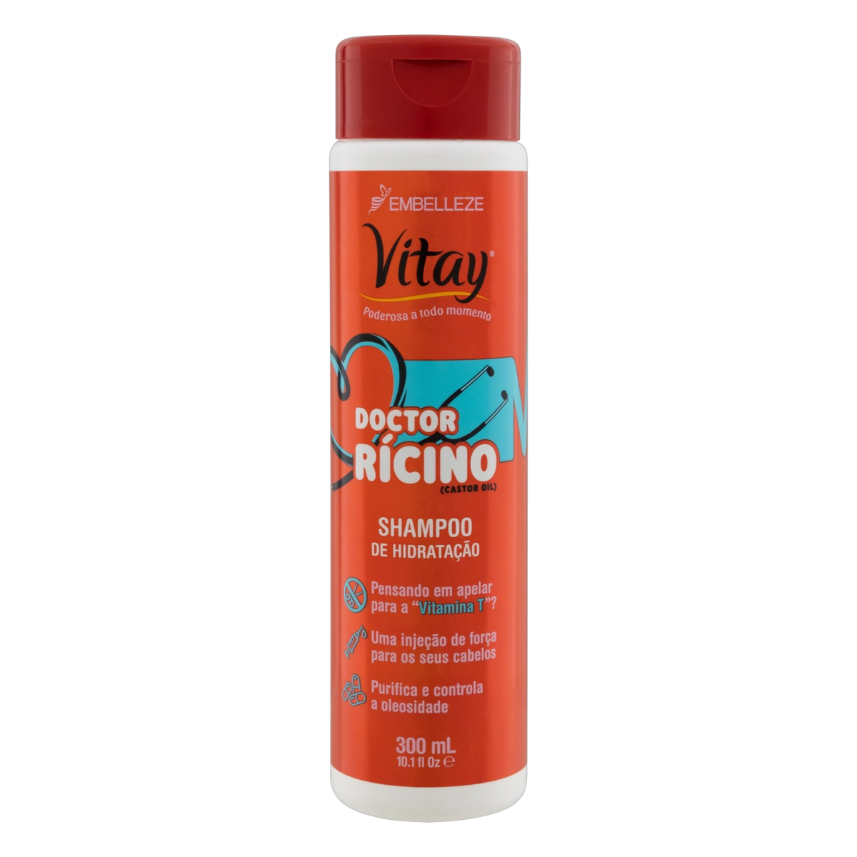 Shampoo Hidratante Vitay Doctor Rícino Frasco 300ml
