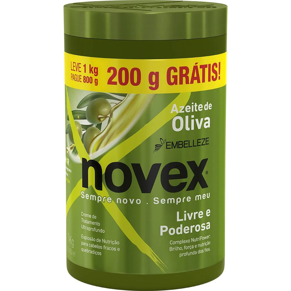 Creme Tratamento Novex Azeite Oliva Lv1kgpg800g
