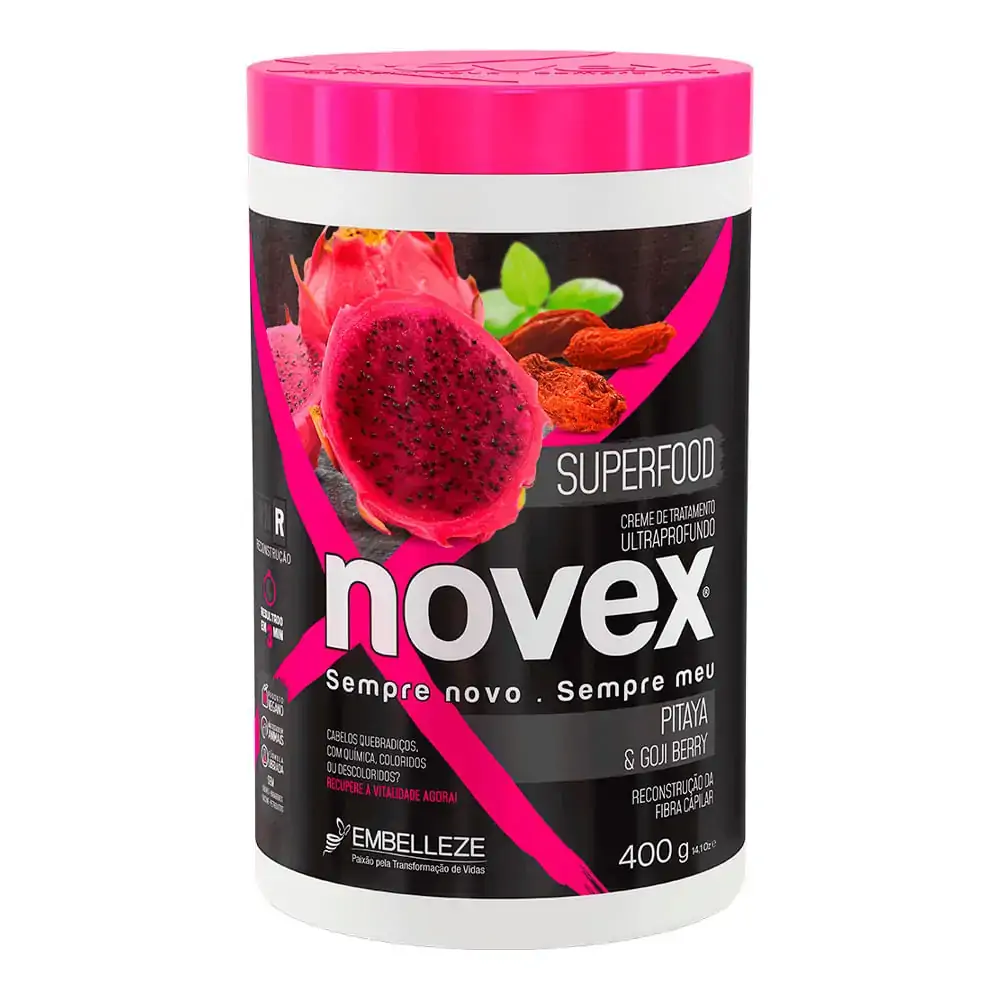 Creme De Tratamento Novex Superfood Pitaya Gojiberry 400g