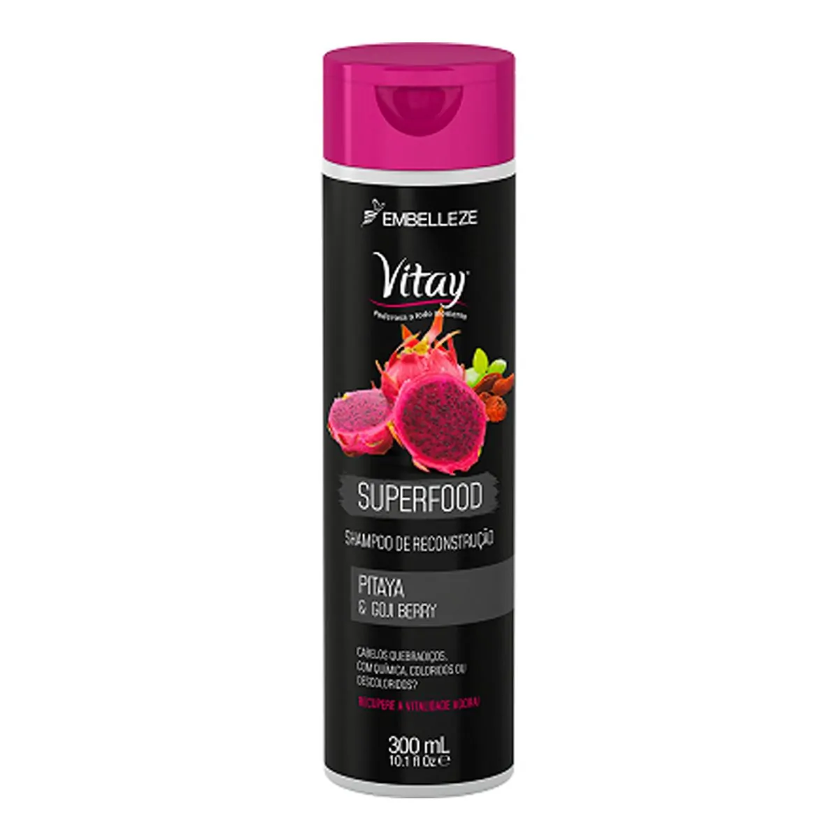 Shampoo Embelleze Vitay Superfood Pitaya Gojiberry 300ml