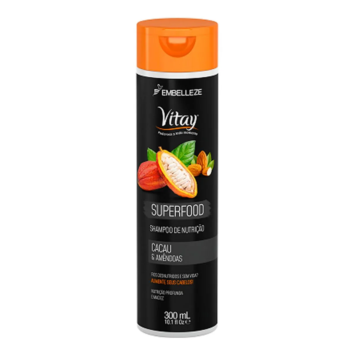 Shampoo Vitay Superfood Cacau Amendoas 300ml