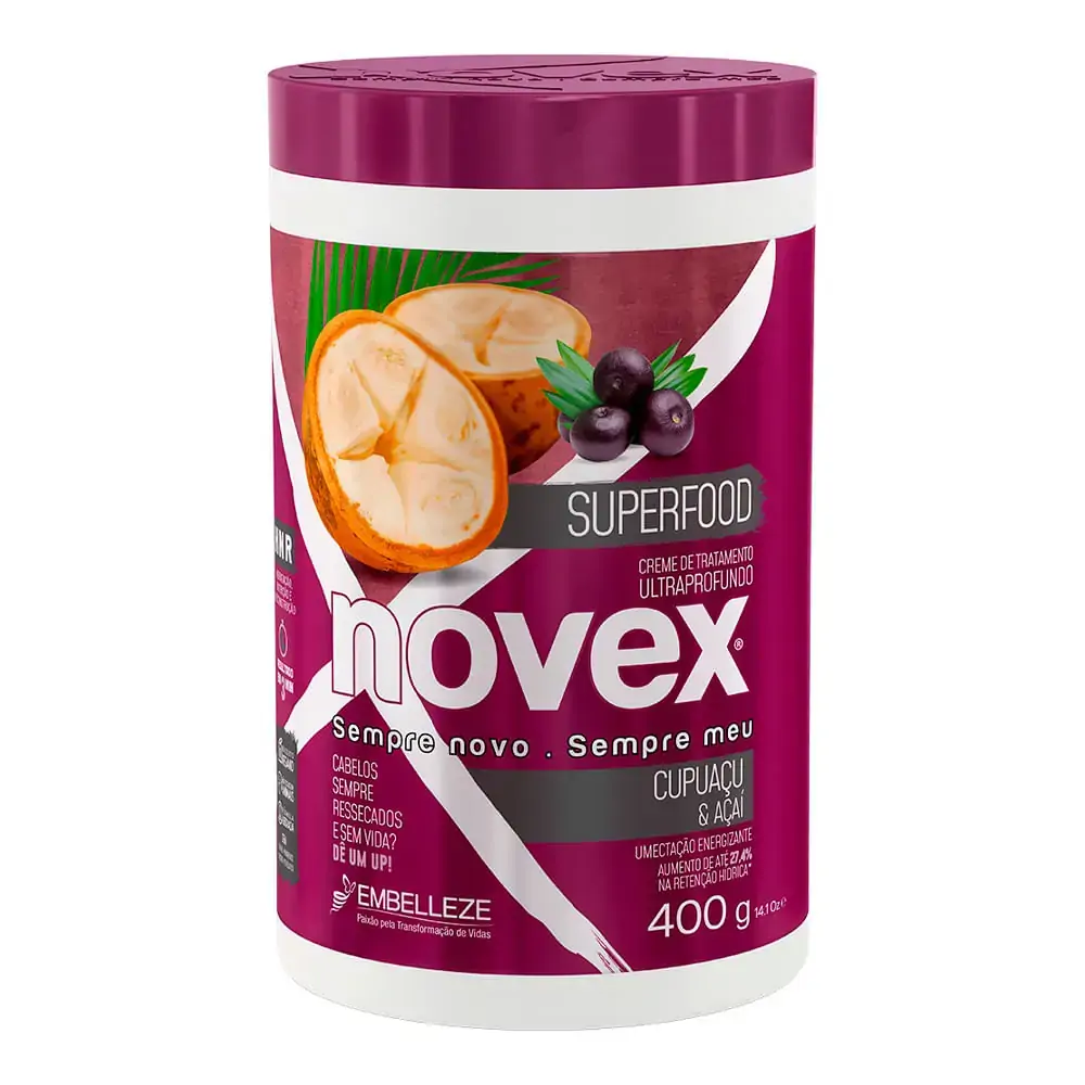 Cr Novex Superfood 400g Cupuacu E Acai