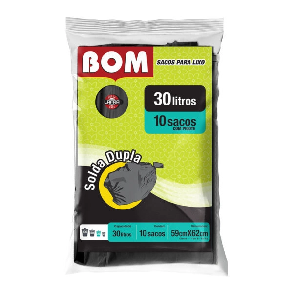 Saco De Lixo Bom C/10 Unidade