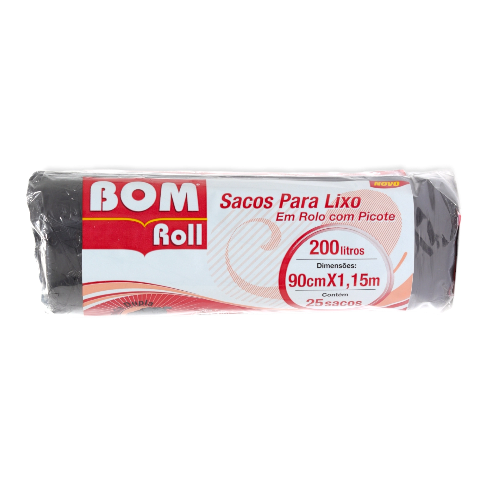Saco Lixo Bom Roll 200l Preto 25un