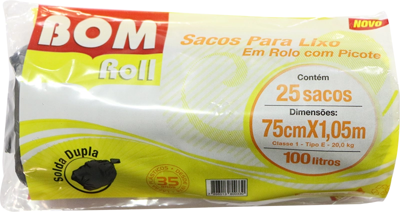 Saco Lixo Bom Roll Azul