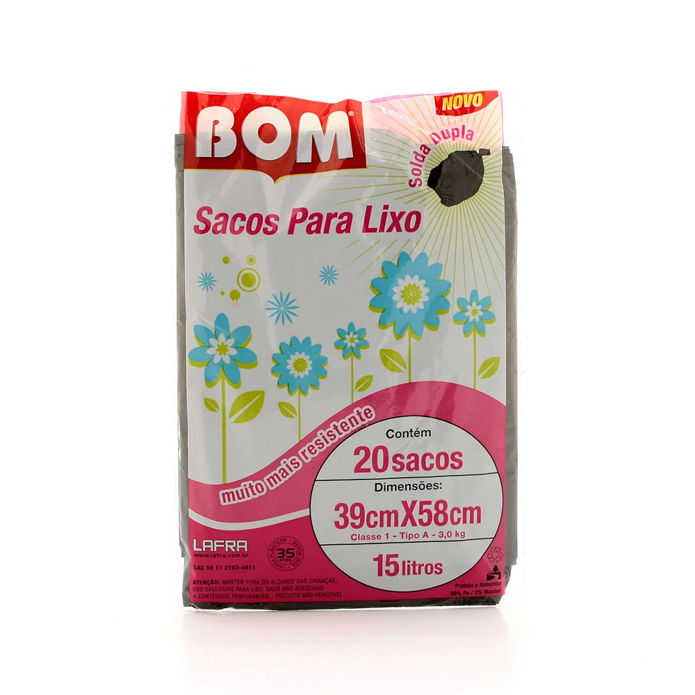 Saco De Lixo Reforcado C/20 Unidade Bom