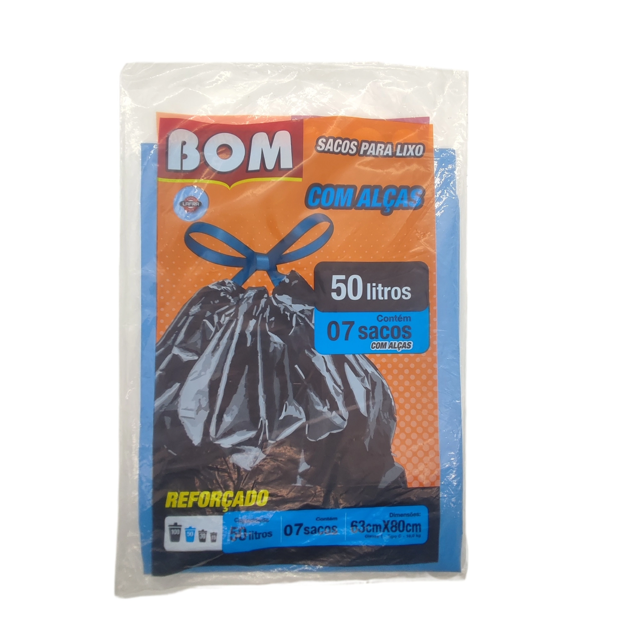 Saco De Lixo Bom 50lts C/alca
