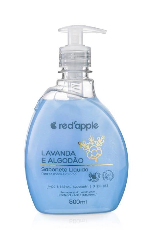 Sabonete Líquido De Lavanda E Algodão Red Apple 500ml