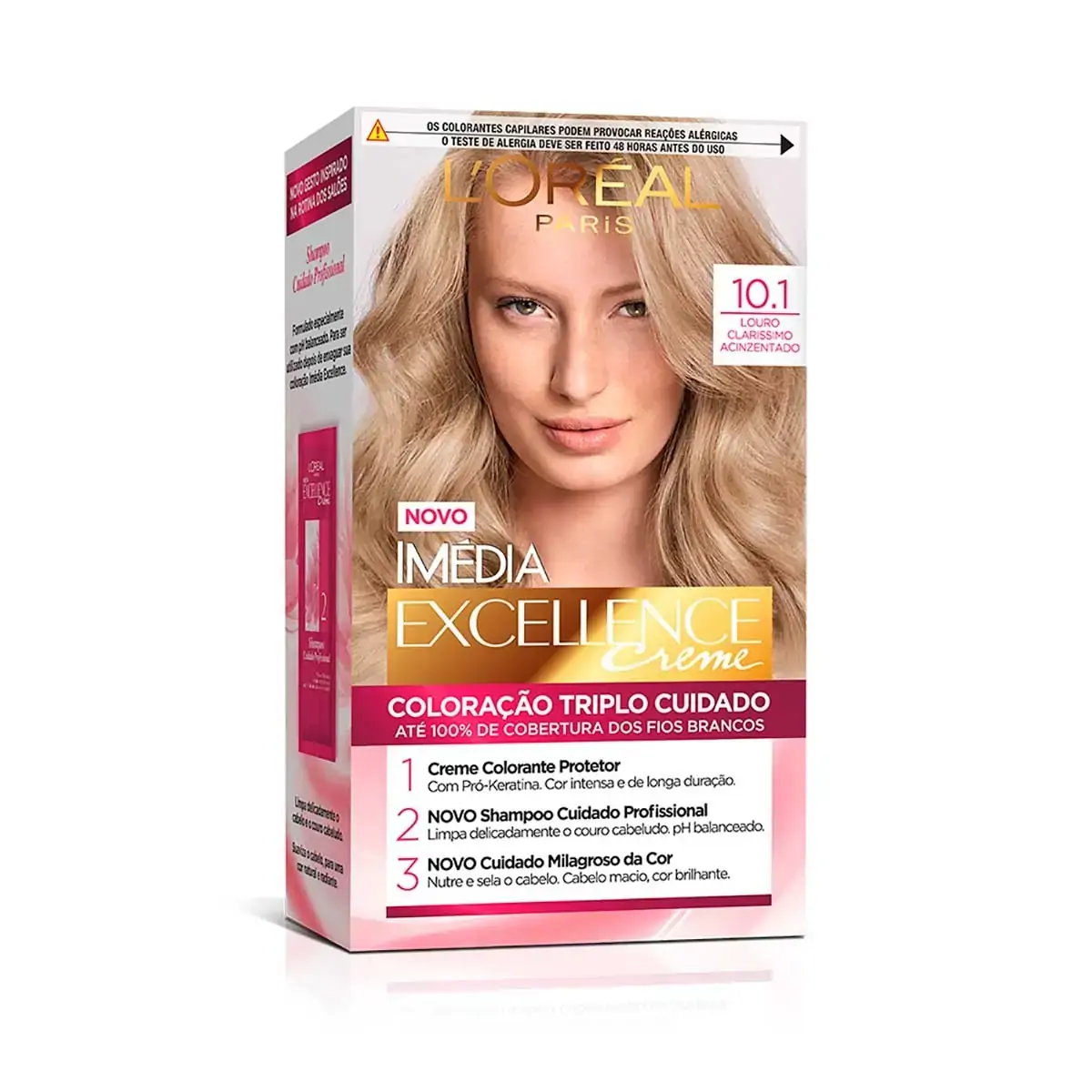 Loreal 10,1 Louro Claro Acinze