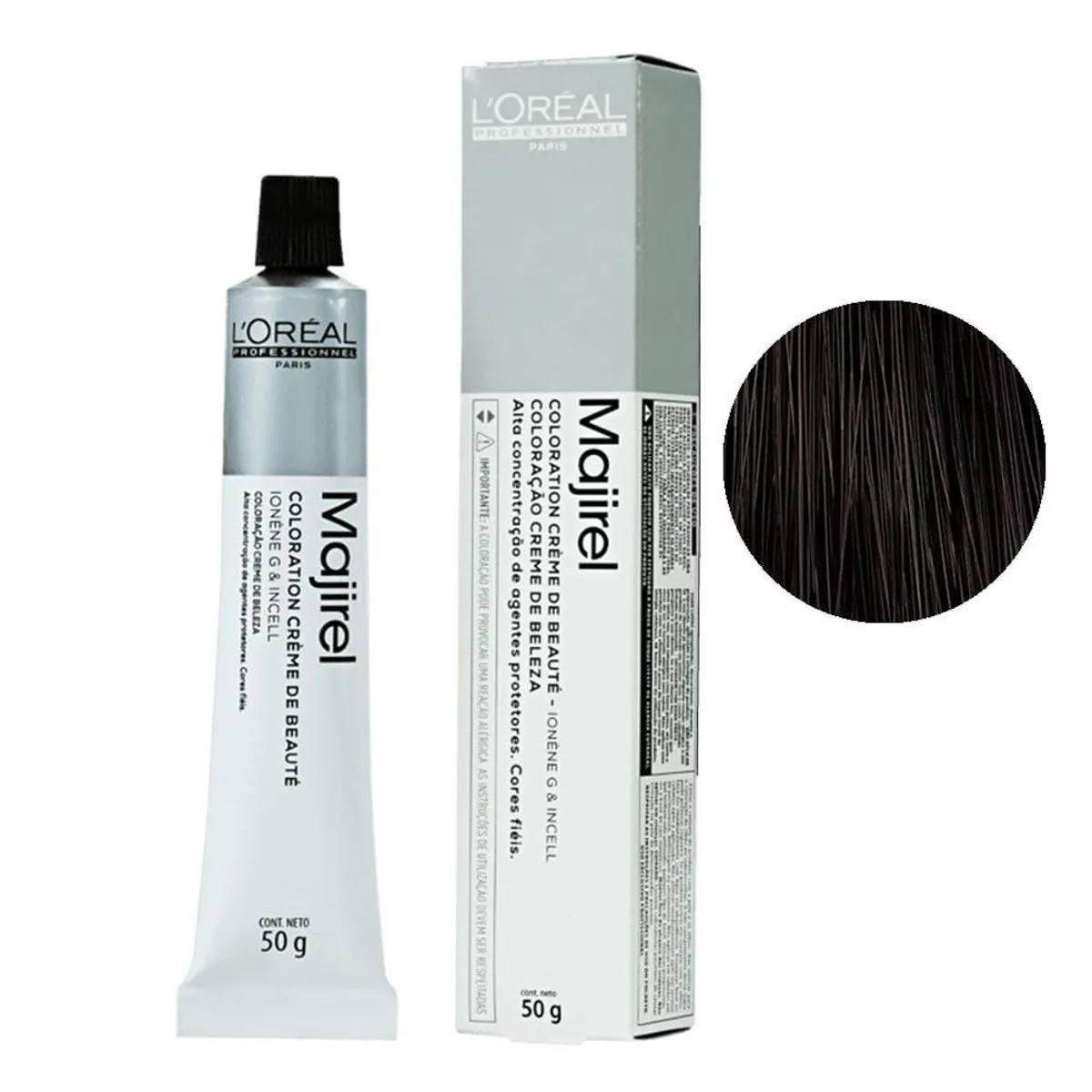 Coloração Majirel Castanho Escuro 3 L´Oréal Professionnel 50g