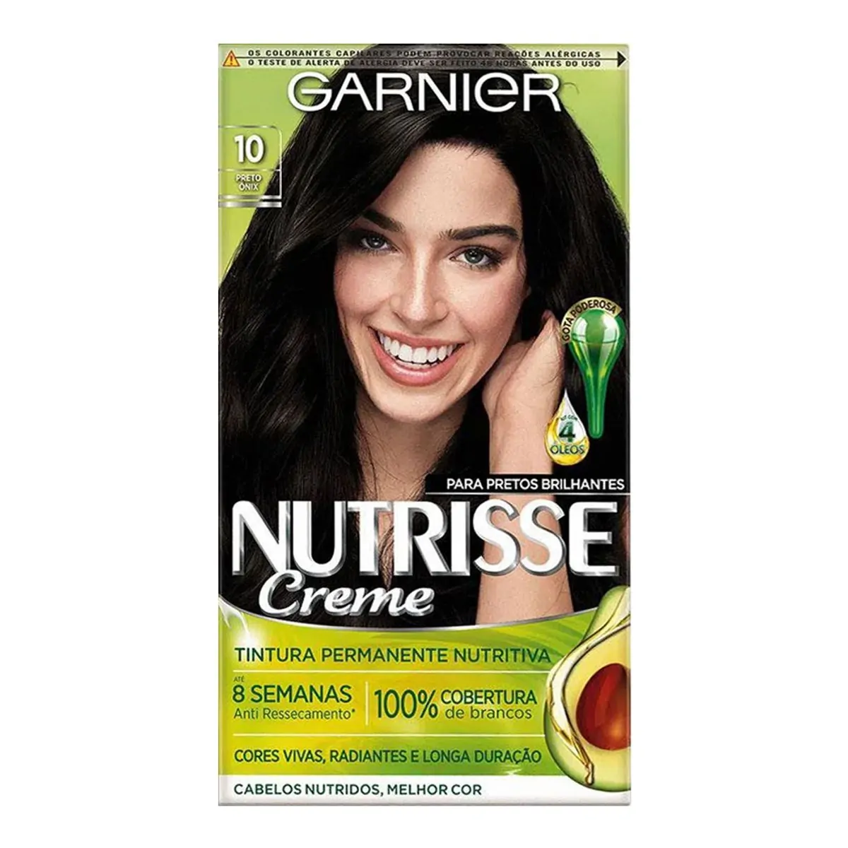 Kit Máscara Colorante Creme 10 ônix Garnier Nutrisse