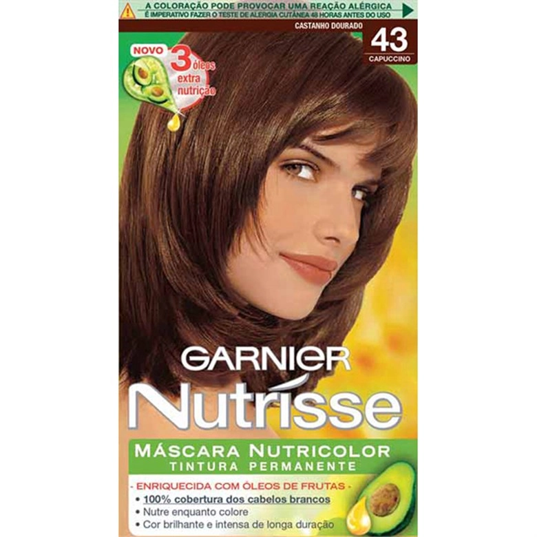Kit Tintura Creme 43 Capuccino Garnier Nutrisse