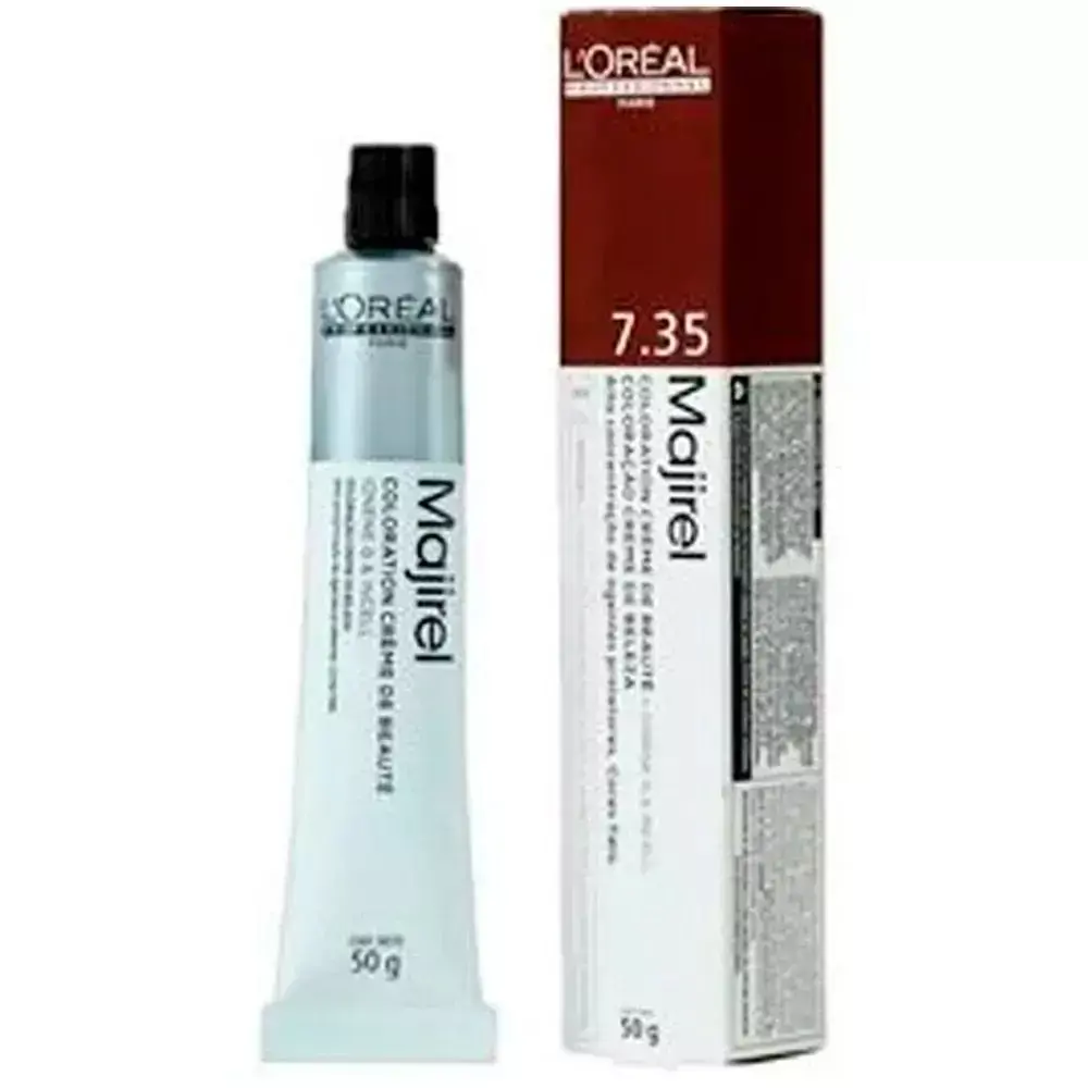 Tintura Creme Majirel Louro Dourado Acaju 7.35