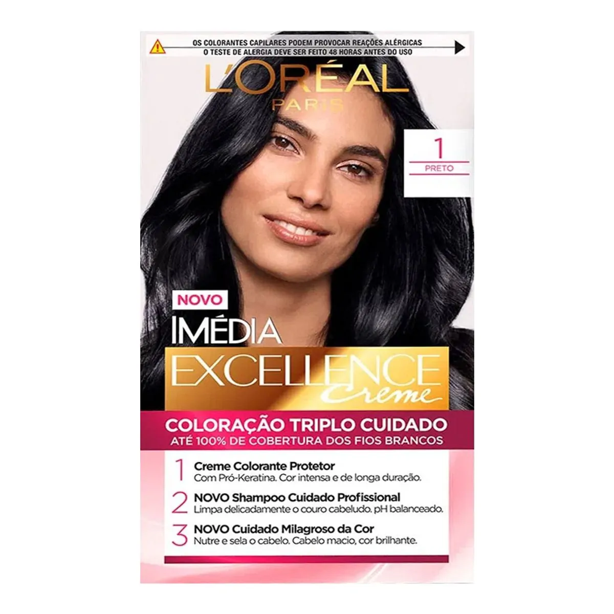Tintura Imedia Excellence 1 Preto Onix