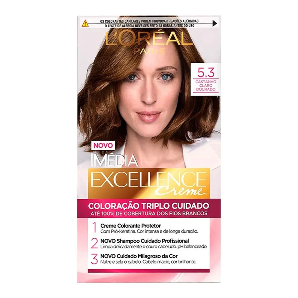 Tintura Creme Castanho Claro Dourado 5.3 Imédia L´ORÉAL