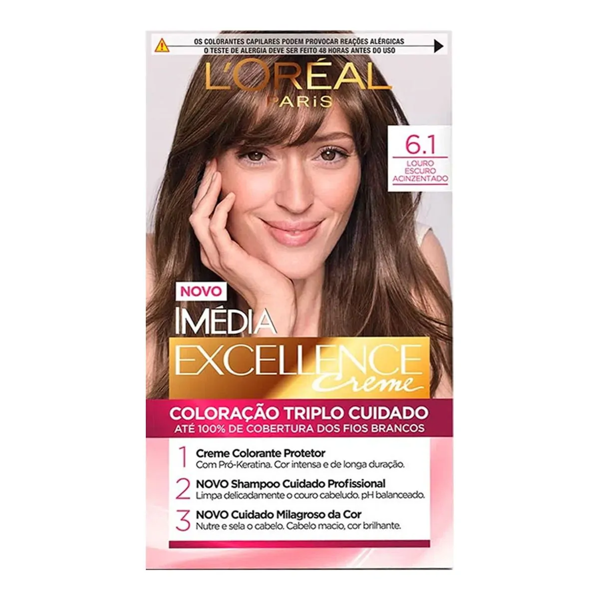 Tintura para Cabelo Louro Escuro Acinzentado L'Oreal Paris 47g
