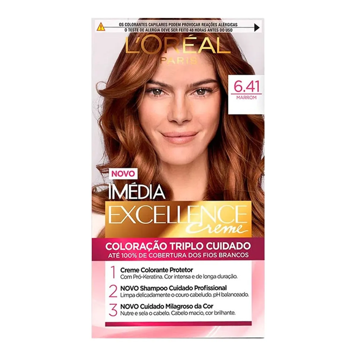 Tintura Creme Marrom 6.41 Imédia L´ORÉAL