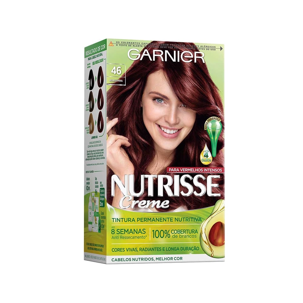 Kit Tintura Creme 46 Borgonha Garnier Nutrisse
