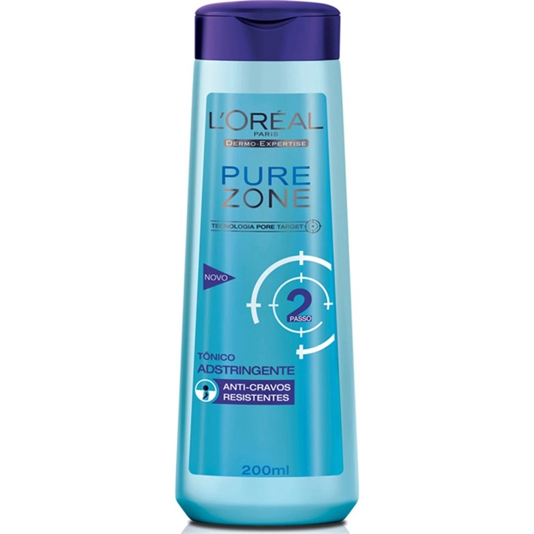 Tônico Anti Cravos Loréal 200ml Pure Zone Adstringente Unit