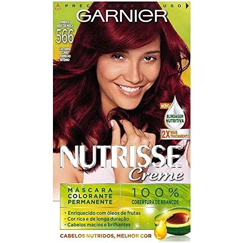 Kit Tintura Creme 566 Pimenta Dedo De Moça Garnier Nutrisse