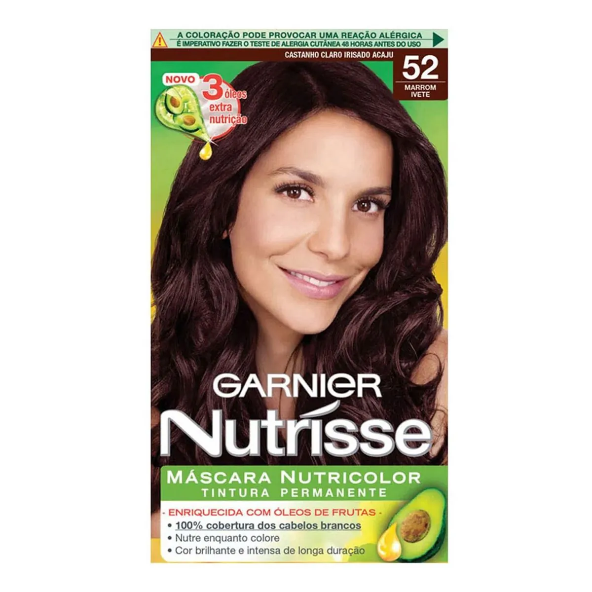 Tintura Nutrisse Creme Marrom Açaí 52