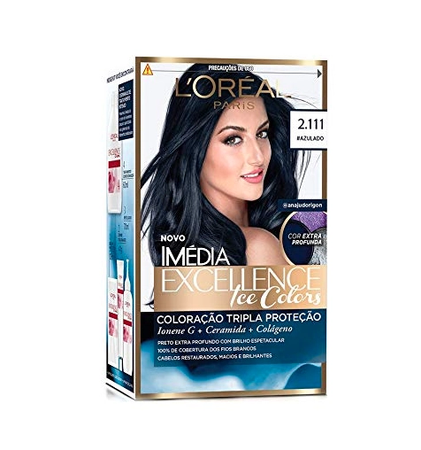 Coloracao Imedia Excellence Ice Colors 2.111 Azulado Loreal Paris
