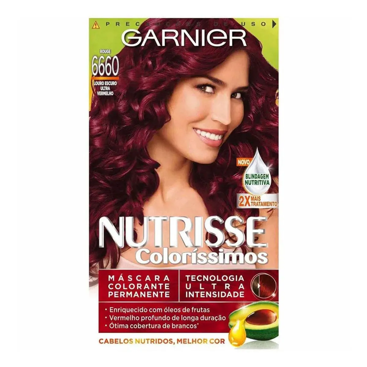 Tintura Nutrisse Creme Louro Escuro Ultra Vermelho Rouge - 6660