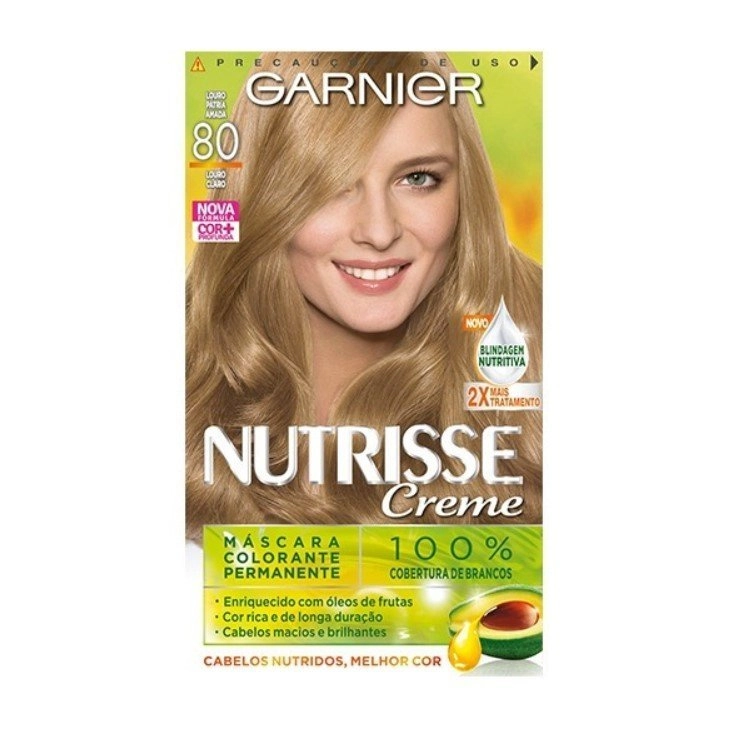 Tintura Garnier Nutrisse 80 Baunilha Loiro Claro