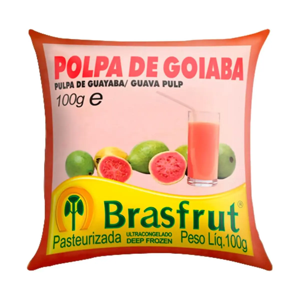 Polpa Fruta BrasFrutas Goiaba 100 g