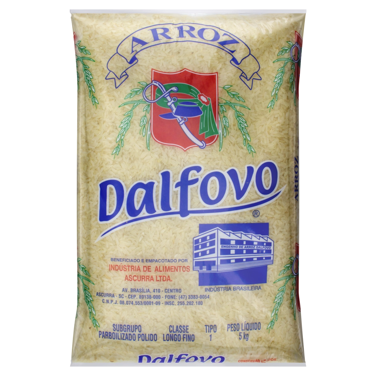 Arroz Parboilizado Tipo 1 Dalfovo Pacote 5kg