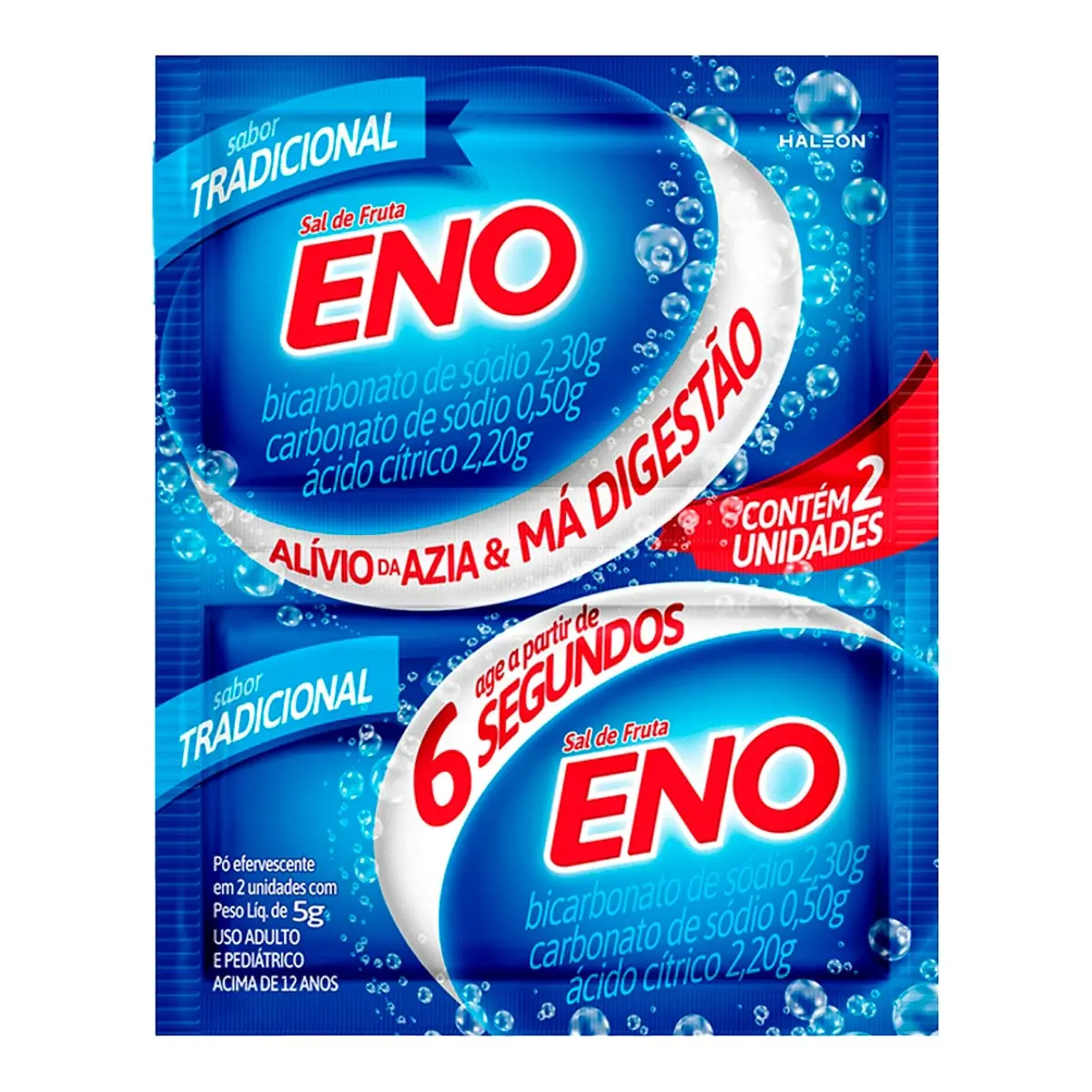 Sal De Fruta Eno Envelope 2 Unidades 5g Cada Pó Efervescente
