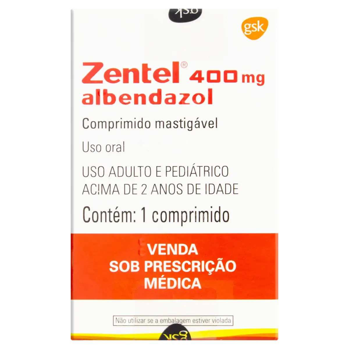Zentel 400Mg 1Com P