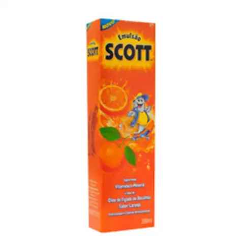 Emulsao Scott Vit 3 Vitamine 3 Fr Sb Laranja